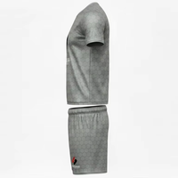 Herensportkledingset, casual fitness t-shirt en shorts, op maat gemaakte sportkleding, katoenen gebreide comfortabele pasvorm, ademend, zomerse gymkleding, groothandel levering