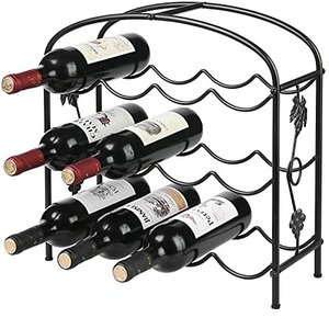 Nuevo Diseño de Botellero Metálico para Encimera, Soporte de Almacenamiento Independiente para Botellas, para Cocina, Bar o Gabinete, a Precio de Mayoreo - Product Image 1