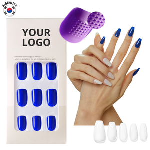 Marchio privato di lusso OEM ODM TPU stampa sulle unghie punta francese copertura completa di alta qualità made in KOREA k-beauty k-nail - Product Image 3