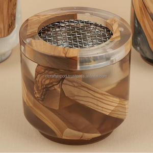 Luxury Handmade Wooden Incense Resin <b>burner</b> Mubkhar Wood Resin Bakhoor <b>Burner</b> <b>Bukhoor</b> <b>Burner</b> Wood for Wedding Gift - Product Image 4