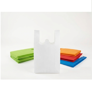 W Cut Non Woven High Quality <b>Recycled</b> Shopping Carry <b>Bag</b> 20x26Cm Custom Logo Color Design Eco Friendly Reusable <b>Bags</b> Wholesale - Product Image 1