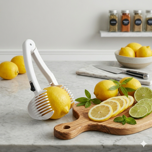 Multi-Function Tomato Slicer Tongs Safe Vegetable Cutting Guide Holder Manual Onion Lemon Slicer <b>Kitchen</b> <b>Gadget</b> - Product Image 2