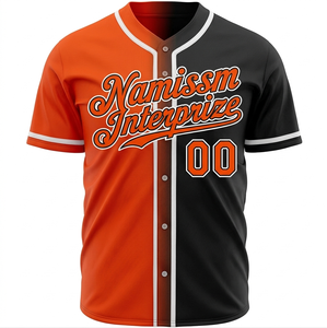 Maillots de baseball personnalisés OEM avec broderie et sublimation, vente en gros à bas prix, vêtements de football pour hommes, t-shirts de baseball - Product Image 2