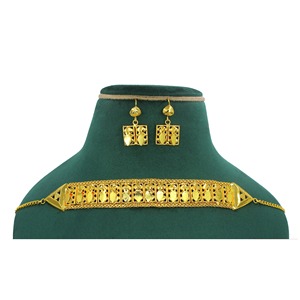 Martasha designer islamique ramadan spécial plaqué or EAU bijoux spécial dubai bijoux collier boucle d'oreille ensemble arabe bijoux - Product Image 5