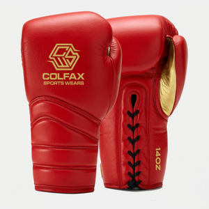 Gants de boxe Sanda légers à doigts entiers avec logo personnalisé, fermeture à lacets, en cuir véritable, poignées personnalisées, idéaux pour le combat - Product Image 4