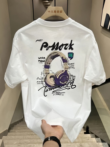 เสื้อยืดแขนยาวคอกลมผู้ชาย สไตล์หลวมบางเบา ลำลอง ใส่เล่นกีฬากลางแจ้ง พิมพ์ลาย ป้องกันรอยยับ - Product Image 5
