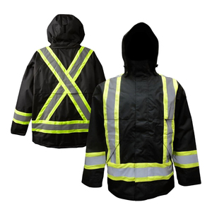 Veste de sécurité à capuche coupe régulière SELF INDUSTRIES haute visibilité, anti-coupure, résistante à la chaleur (niveau D 800°C) pour usine - Product Image 1