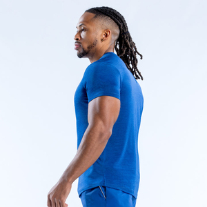 เสื้อยืดออกกำลังกายผู้ชายขายส่ง แห้งเร็ว แขนสั้น คอกลม เสื้อยืดวิ่งผู้ชาย ซับเหงื่อ เสื้อยืดออกกำลังกายผู้ชาย - Product Image 6