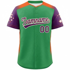 Maillot de baseball personnalisé de haute qualité, respirant, antibactérien, séchage rapide, 100% polyester, vêtements de sport d'équipe - Product Image 4