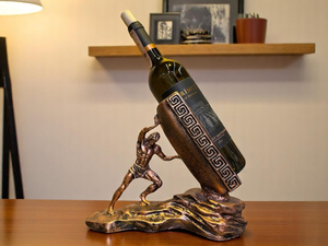 Support pour bouteilles de vin, porte-bouteilles et présentoir, organiseur de bouteilles, support de rangement pour bouteilles de vin sur table pour la maison, le bar, la cuisine, la salle à manger - Product Image 2