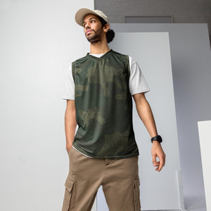 <b>RUN</b> APPAREL Men's Camouflage V-Neck Sleeveless Tank Top Breathable Quick Dry Sporty <b>Singlet</b> Fitness Gym Wear Men's Tank Tops - Product Image 5
