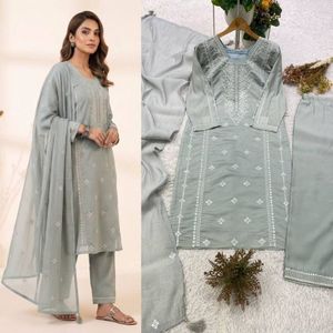Traje indio Anarkali Salwar Kameez con dupatta, listo para usar, ropa étnica para mujeres adultas, para fiestas. - Product Image 3