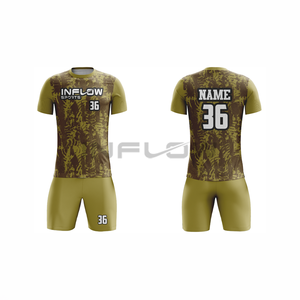Custom Unisex Adult Soccer Jersey Set Football Shirts Breathable Short Sleeve V-neck High Quality Eco-Friendly 100% Polyester - Product Image 4