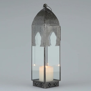 Lanterne en métal finition antique pour décoration intérieure, centre de table de mariage, jardin, véranda et éclairage extérieur par bougies - Fabricant OEM - Product Image 5