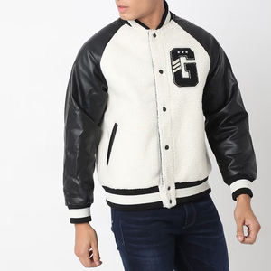 Customized 2026 High Quality Heated Hooded Quilted Winter Varsity Jacket Men Silk Lining Mandarin Collar Custom Baseball - Product Image 5