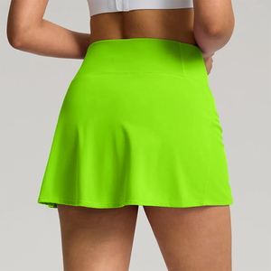 High Quality Women's Sports <b>Skirts</b> Solid Color Comfortable High Waist Front Logo Moisture Wicking Ladies Tennis <b>Skirts</b> - Product Image 2