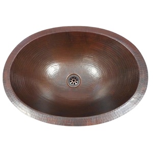 Round Copper Wash Basin High Selling Quality Copper Basin Elegant <b>for</b> Hotel Villas Resort Bathroom Usage in Wholesale Price - Product Image 1