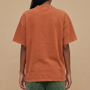 T-shirt en jersey 100 % coton de haute qualité, grande taille, col rond, respirant, pour femme, à manches larges et ourlet brut, pour un usage décontracté - Product Image 6