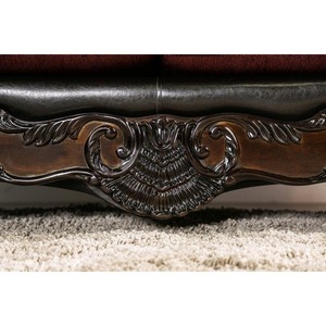 Juego de Sofás de Madera de Teca de Estilo Real Premium, Sofá Tapizado de Lujo para Sala de Estar Clásica, Hotel y Palacio - Product Image 5