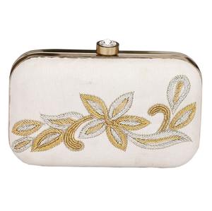 Pochette de Soirée de Luxe pour Femme, Écologique, Broderie Florale, Idéale Mariage, Réception, Cocktail, Remise de Diplôme, Pâques, Nouvel An - Product Image 2