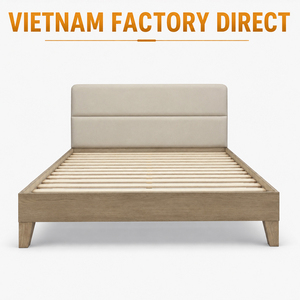 Mayoristas B2B: Estructura de Cama Minimalista de Madera de Roble Maciza Ecológica, Tamaños Personalizables, Muebles de Dormitorio, Calidad de Exportación - Product Image 1