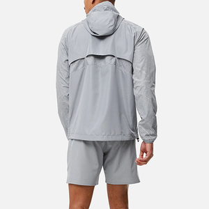 <b>Men</b> Color Blocked <b>Racer</b> <b>Jacket</b> Full Sleeve Zipper Closure Turtleneck Street Style Loose Fit Polyester Autumn Wear - Product Image 2
