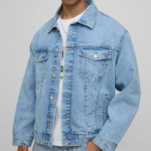 Veste en jean formelle streetwear vintage personnalisée avec boutons, motif imprimé, 100 % coton, logo/impression personnalisés pour marques de vêtements USA - Product Image 6