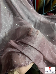 Hot Fix Rhinestone Crystal Mesh Fabric 70 GSM Eco Friendly Stretch Breathable Lightweight Water Resistant Wind Proof Fabric - Product Image 3
