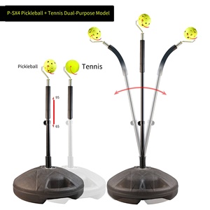 Équipement d'entraînement de tennis et de pickleball en caoutchouc - Dispositif d'entraînement de balle portable et réglable pour l'intérieur, simule le swing - Product Image 2