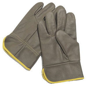 Gants de travail en cuir de daim souple avec logo personnalisé, gants de protection pour conducteurs - Product Image 1