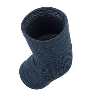 Manchon de compression pour coude, tricoté, respirant, protection professionnelle, en nylon épais et élasthanne, universel, unisexe, toutes saisons, à enfiler - Product Image 3