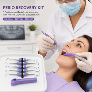 Kit de Récupération Parodontale Zetomed Pro avec Embouts d'Évacuation Jetables – Ensemble Complet d'Instruments d'Hygiène Parodontale - Product Image 5