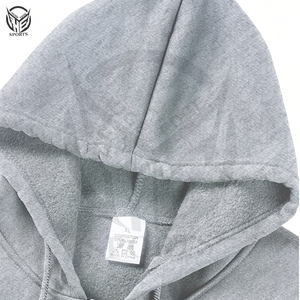 Sweat à capuche zippé pour homme, coupe oversize, en molleton bouclette épais, coupe épaules tombantes, coupe-vent, écologique, haute qualité, hiver - Product Image 3