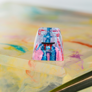 Teclas Místicas de Anime, Teclas Artesanales Personalizadas, Teclas Anime Lindas, Teclas Verdes, Juego de Teclas, Teclas de Resina - Product Image 6