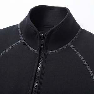Men's Hooded Full <b>Wetsuit</b> | Thermal Neoprene Diving Suit | Textured Knee Panels Front Zip | OEM Custom Wholesale - Product Image 4
