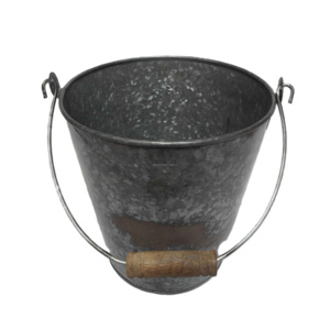 Mango de cubo de hierro galvanizado de gran tamaño de alta calidad para Año Nuevo, artículo decorativo de jardín de Halloween, exportación directa India - Product Image 2