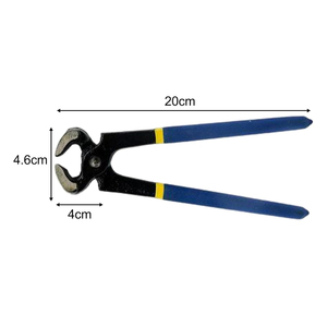 Cortador de Pezuñas Veterinario para Caballos, Reutilizable, con Cubeta de Acero Inoxidable, Herramienta Quirúrgica para Animales, Mango Azul con Raya Amarilla - Product Image 6