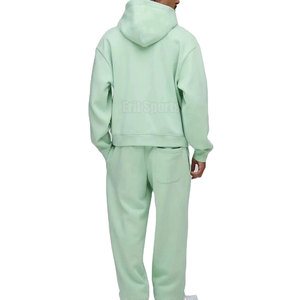 Survêtement d'hiver respirant à capuche pour homme en tissu extensible 100 % coton, design léger et tendance pour un usage quotidien décontracté et les voyages - Product Image 2