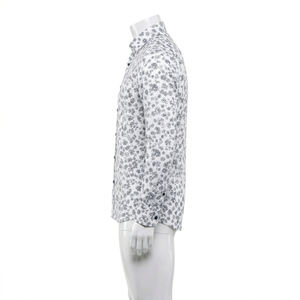 Anti-Wrinkle Breathable Anti-Shrink Anti-Pilling Discharge Printed 100% Cotton Poplin Japan Style Quick Dry Spring <b>Men's</b> <b>Dress</b> - Product Image 3