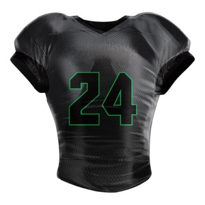 Wholesale American Football Jersey Custom <b>Heat</b>-Transfer Printed Team Shirt Adult Breathable Athletic Short Sleeve OEM Factory - Product Image 1
