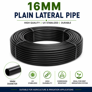 Tuyau principal d'irrigation goutte à goutte en PE de 16 mm, flexible et uni, pour l'agriculture et l'irrigation des jardins – Fournisseur direct usine - Product Image 1