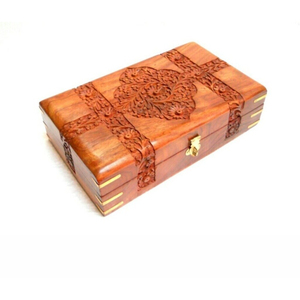 Boîte à bijoux en bois MDF de luxe avec doublure en velours rouge, logo personnalisé, finition laquée brillante, emballage cadeau, boîte organisatrice de bijoux en gros - Product Image 3