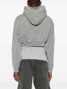 Custom 100 Percent Cotton Boxy Cropped <b>Y2K</b> Hoodie Thick Drop Shoulder <b>Streetwear</b> Quick Dry Plain Premium Wholesale Custom Women - Product Image 2