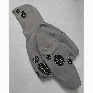 Sudaderas con Capucha Personalizadas para Hombre, al por Mayor, de Alta Calidad, 100% Algodón, Transpirables, de Corte Holgado, Lavadas con Piedras, Bordadas e Impresas, para Invierno - Product Image 6