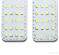 Panneau lumineux LED personnalisé bicolore pour l'intérieur des camions, 30 pièces 5050 blanc, 36 pièces 2835 rouge, LED 12V 24V DC, module LED intérieur en aluminium PCB