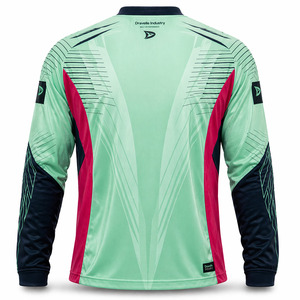 Camiseta de Paintball Sublimada Personalizada HK |   Camiseta Deportiva de Manga Larga con Cuello en V, Malla Premium, para Torneos, de Fábrica - Product Image 5