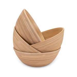 ชุดชามเสิร์ฟไม้ไผ่ธรรมชาติ - ขายส่งจากอัคดุส ซาลีม - Product Image 1