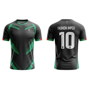 Vente en gros d'usine, prix de gros personnalisé pas cher, maillot de football américain de haute qualité, respirant, entièrement personnalisé, 100% polyester - Product Image 3