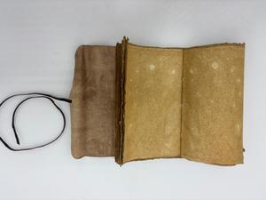 Carnets en cuir PU faits main, écologiques, à bords festonnés, aspect vieilli, style imitation antique, vente en gros, designs personnalisés OEM - Product Image 4