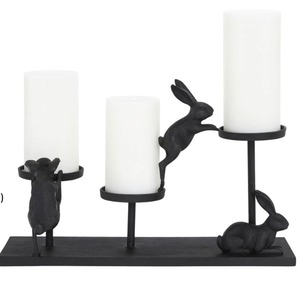High Demand MHSONS Metal Bunny Shape Handmade 3D Candle Pillar Holder <b>Ornaments</b> for <b>Easter</b> Gifts Decoration Color Box Packaging - Product Image 4